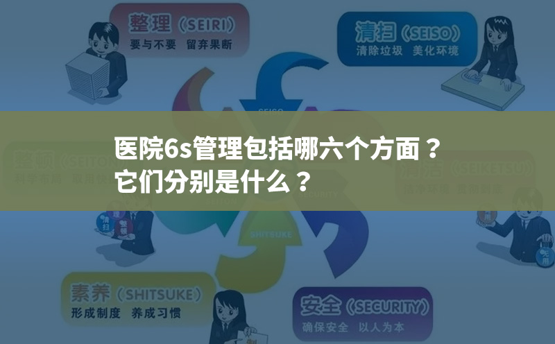 醫院6s管理包括哪六個方面？它們分別是什么？