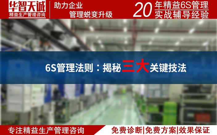 6S管理法則：揭秘三大關鍵技法